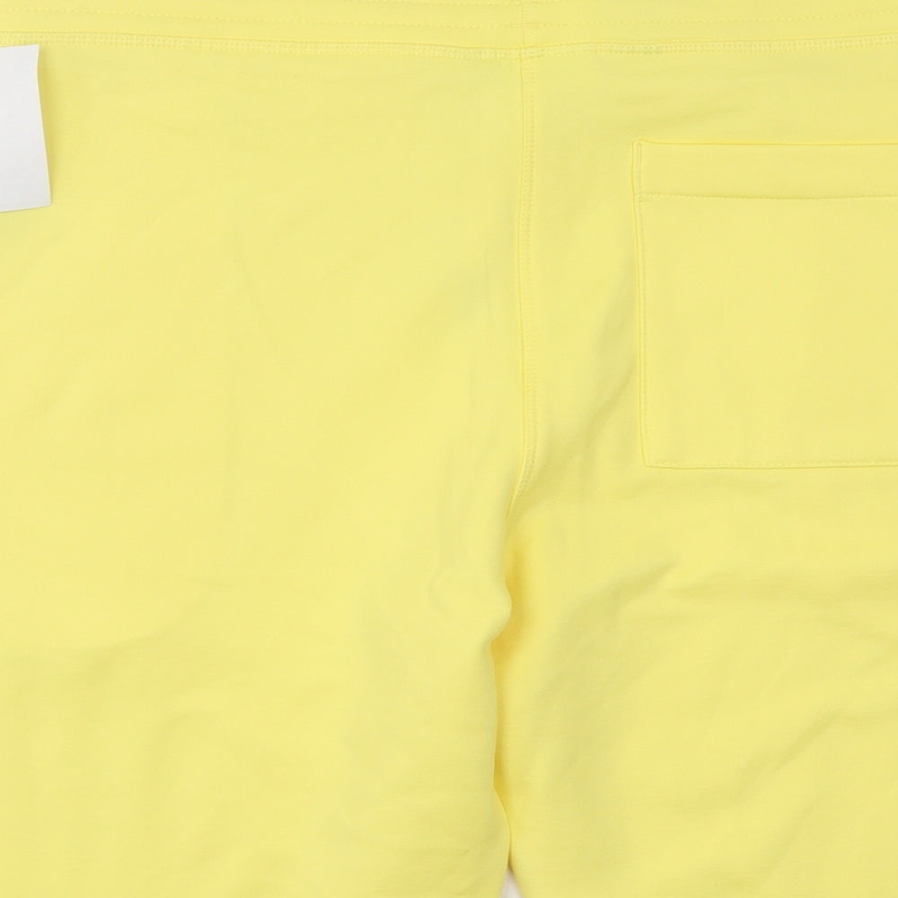 Calvin Klein Mens Yellow Polyester Sweat Shorts Size M Regular