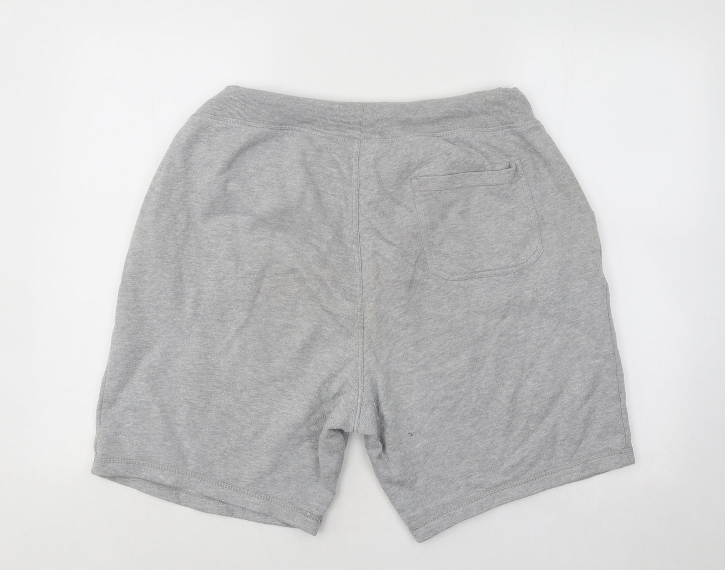 Tommy Hilfiger Mens Grey Cotton Sweat Shorts Size M Regular Drawstring