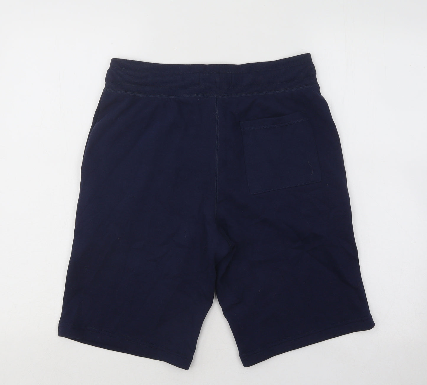 F&F Mens Blue Cotton Sweat Shorts Size S Regular Drawstring