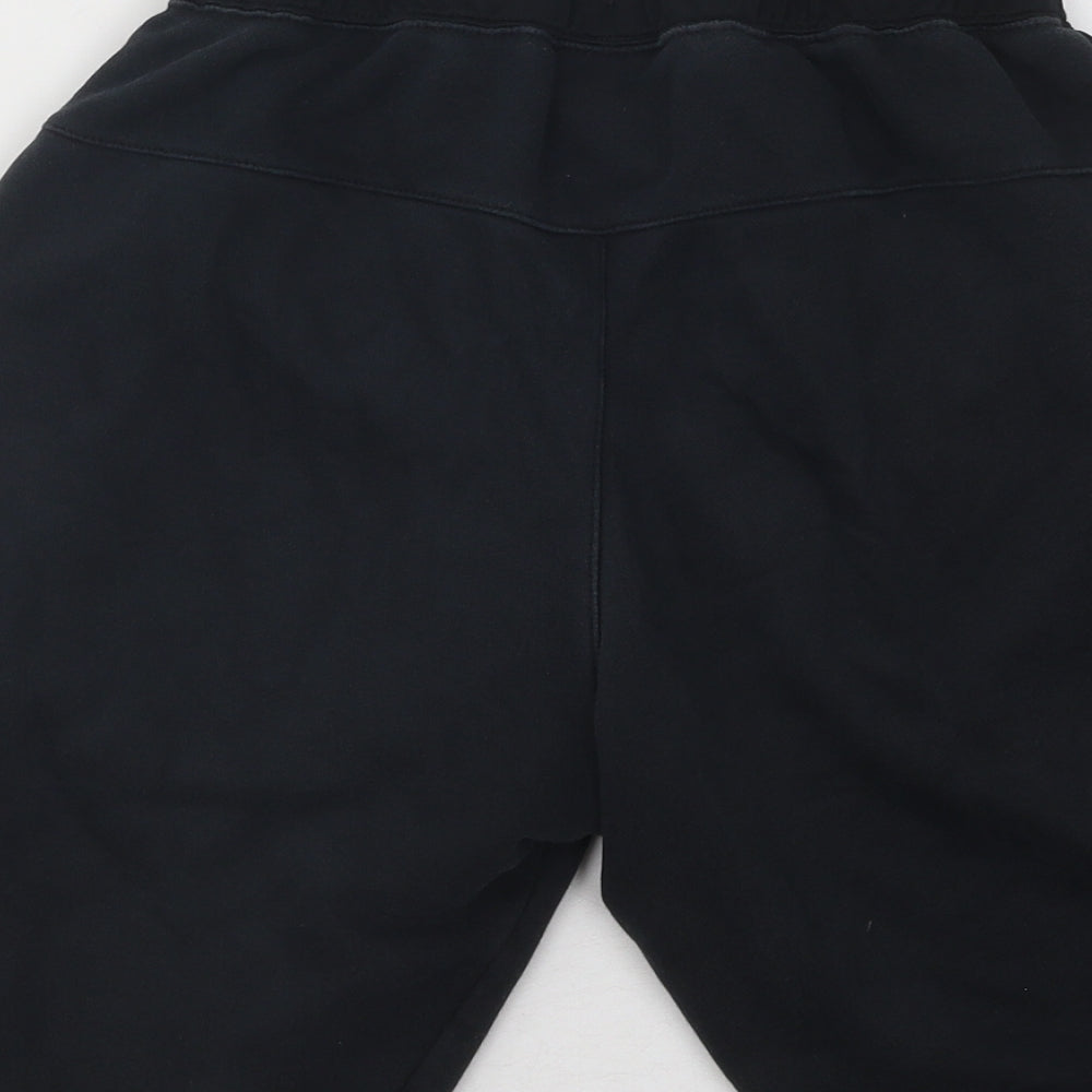 Nike Mens Black Cotton Sweat Shorts Size XS Regular Drawstring