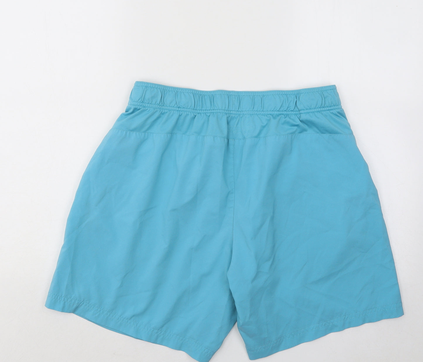The North Face Mens Blue Polyester Sweat Shorts Size L Regular Drawstring