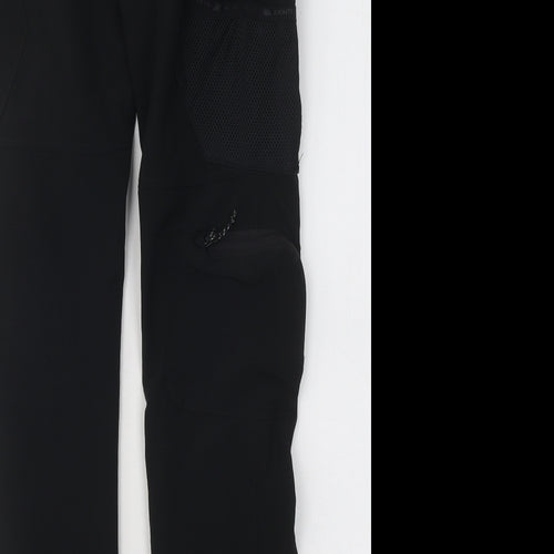 Monterrain Mens Black Polyester Trousers Size XS L29 in Regular Button