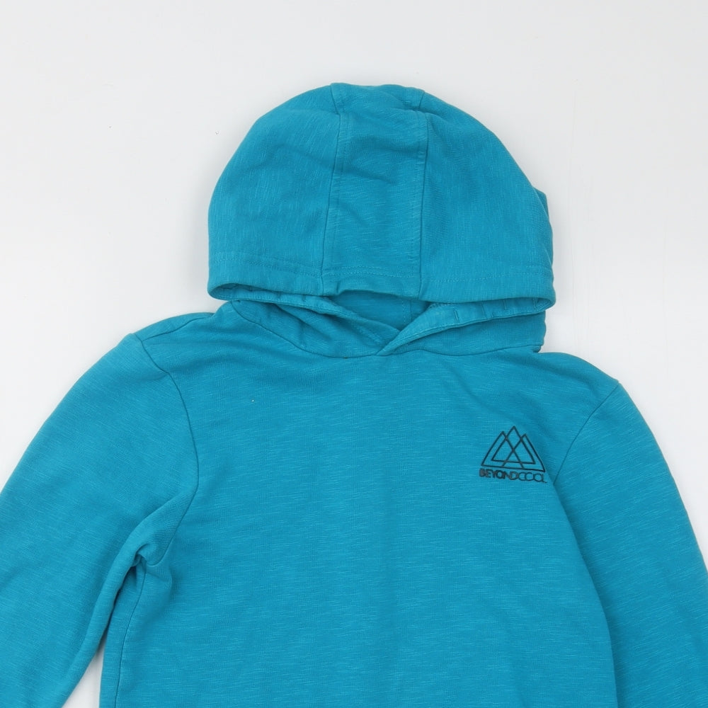 George Boys Blue Cotton Pullover Hoodie Size 10-11 Years Pullover - Beyond Cool