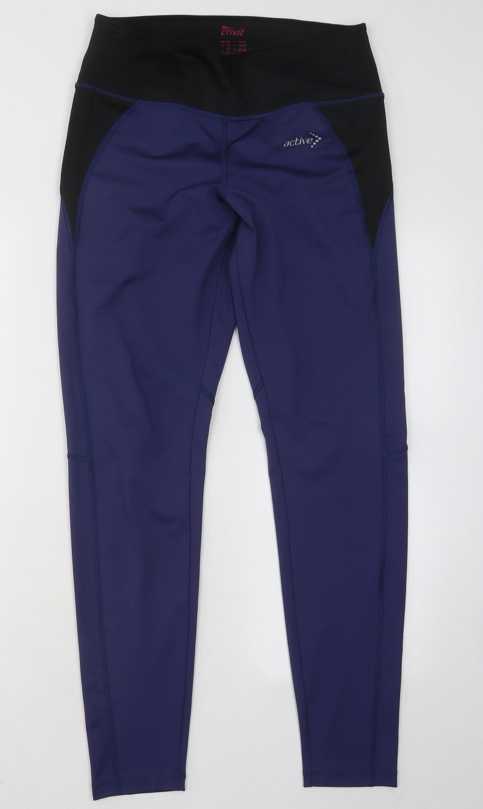 Crivit Womens Blue Polyester Jogger Leggings Size 18 L28 in Regular Pullover