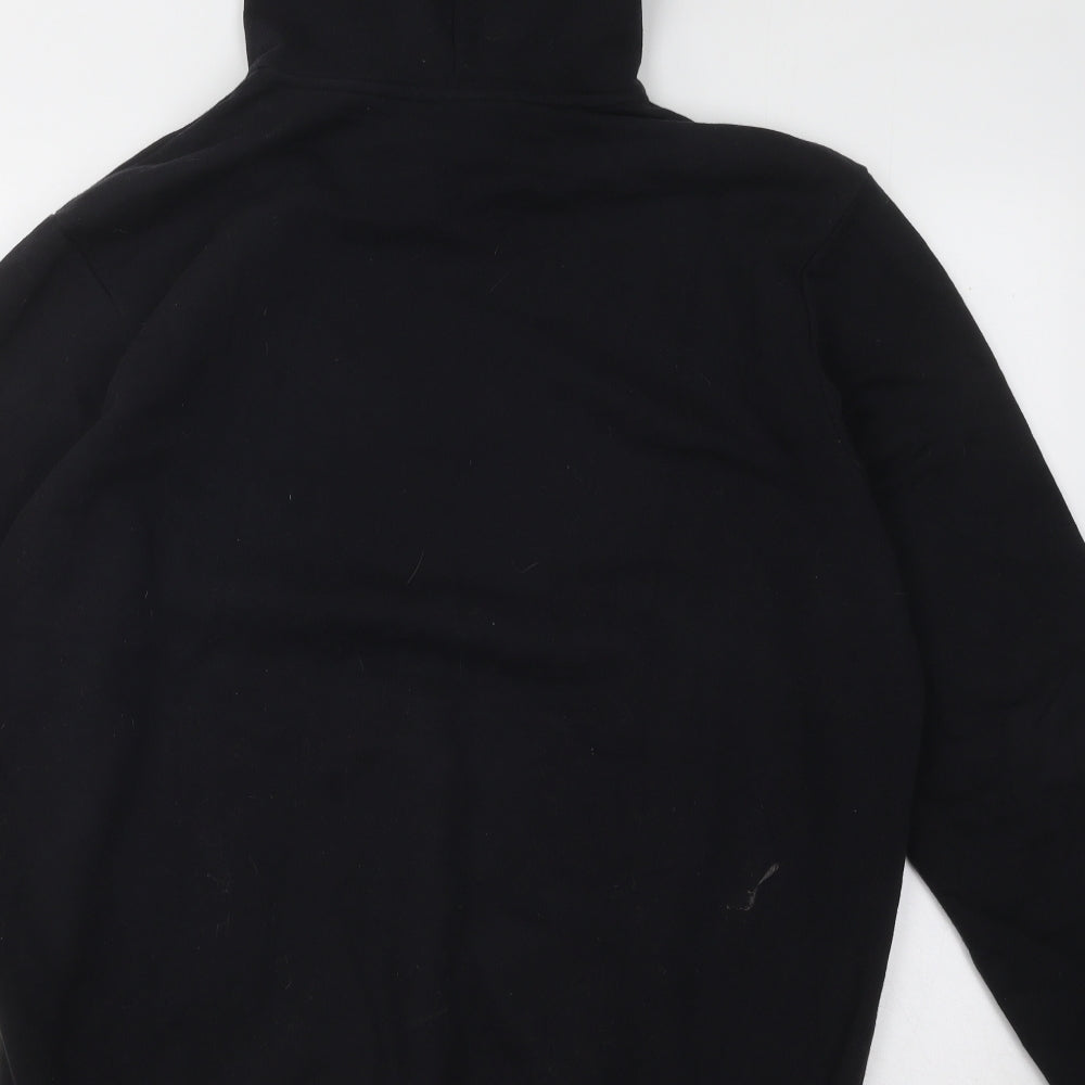 adidas Mens Black Cotton Pullover Hoodie Size L