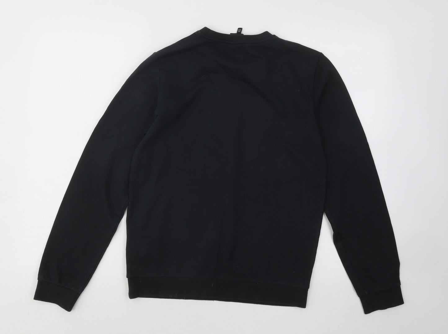 Emporio Armani Boys Black Cotton Pullover Sweatshirt Size 14-15 Years Pullover