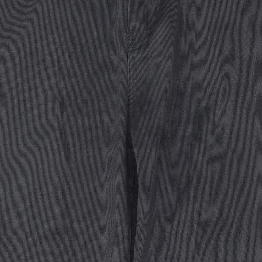 Ralph Valencino Mens Grey Cotton Straight Jeans Size 34 in L33 in Regular Button