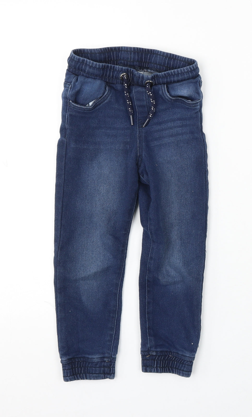 Lupilu Girls Blue Cotton Skinny Jeans Size 4-5 Years Regular Drawstring