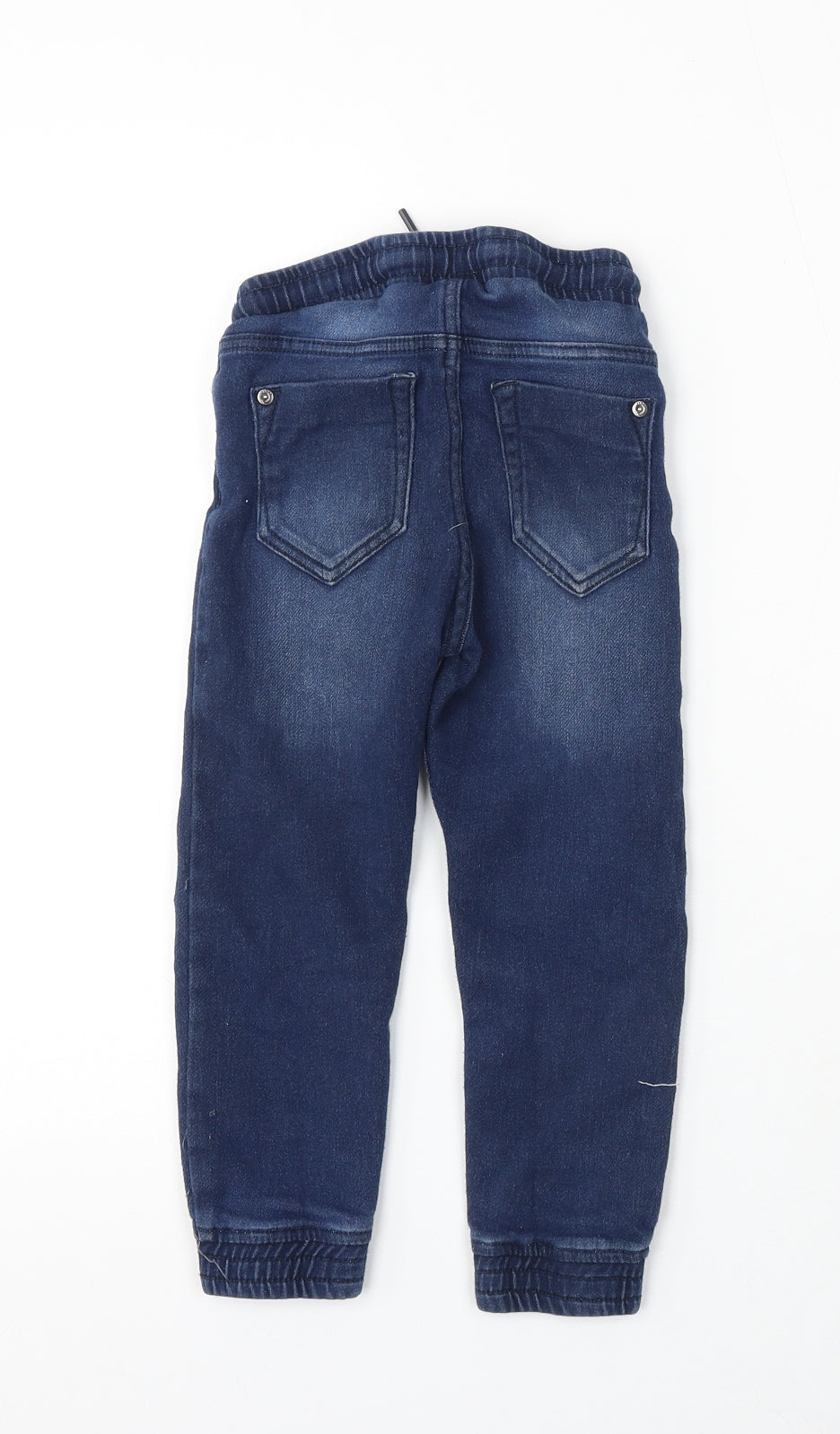 Lupilu Girls Blue Cotton Skinny Jeans Size 4-5 Years Regular Drawstring