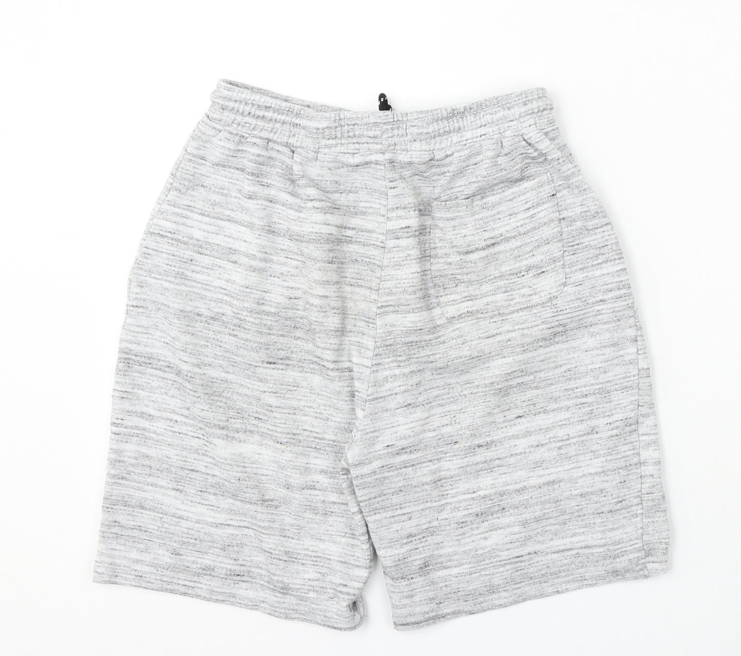 Matalan Boys Grey Polyester Sweat Shorts Size 14 Years Regular Drawstring
