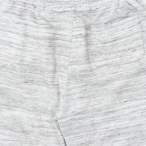Matalan Boys Grey Polyester Sweat Shorts Size 14 Years Regular Drawstring