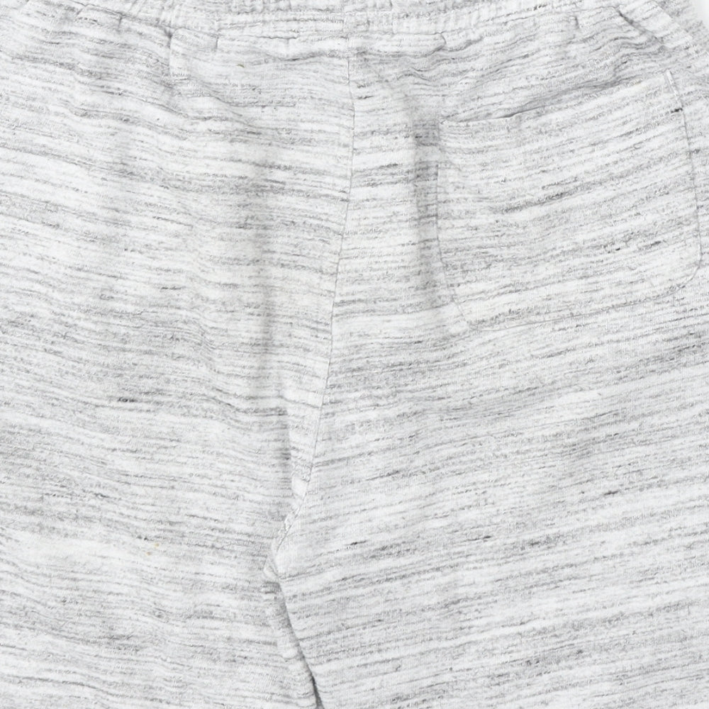 Matalan Boys Grey Polyester Sweat Shorts Size 14 Years Regular Drawstring