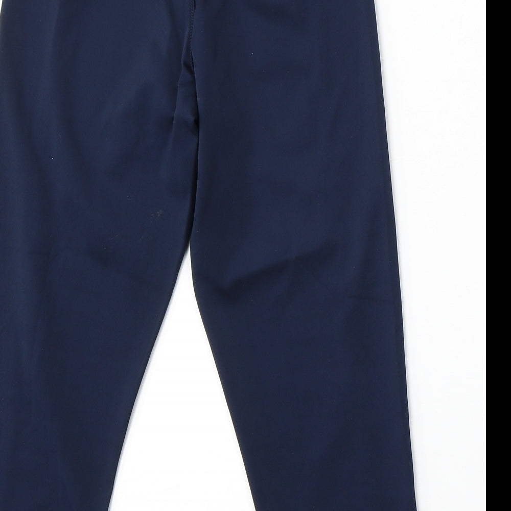 Reebok Womens Blue Camouflage Polyester Cropped Leggings Size S L21 in Regular