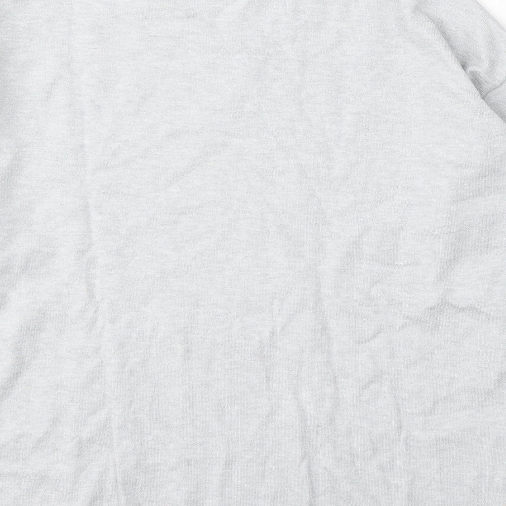 Dunnes Stores Womens Grey Round Neck Geometric Acrylic Pullover Jumper Size M - Stars