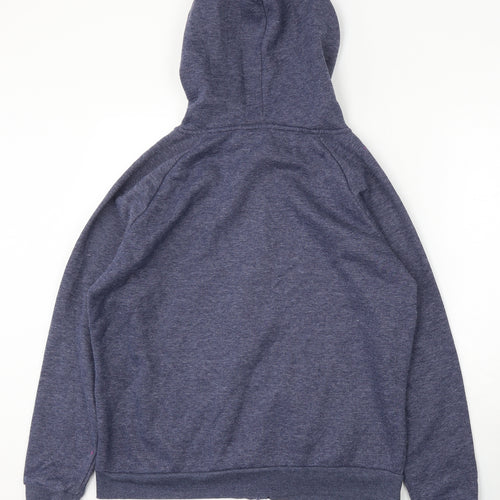 Primark Womens Blue Cotton Full Zip Hoodie Size L Zip