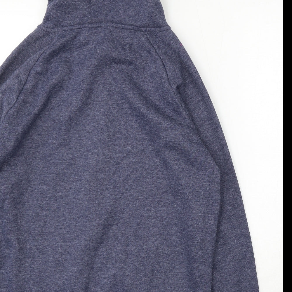 Primark Womens Blue Cotton Full Zip Hoodie Size L Zip