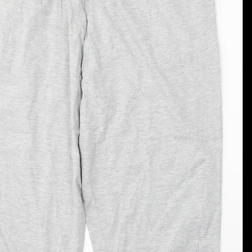 H.I.S Womens Grey Striped Cotton Sweat Shorts Size 22 L18 in Regular