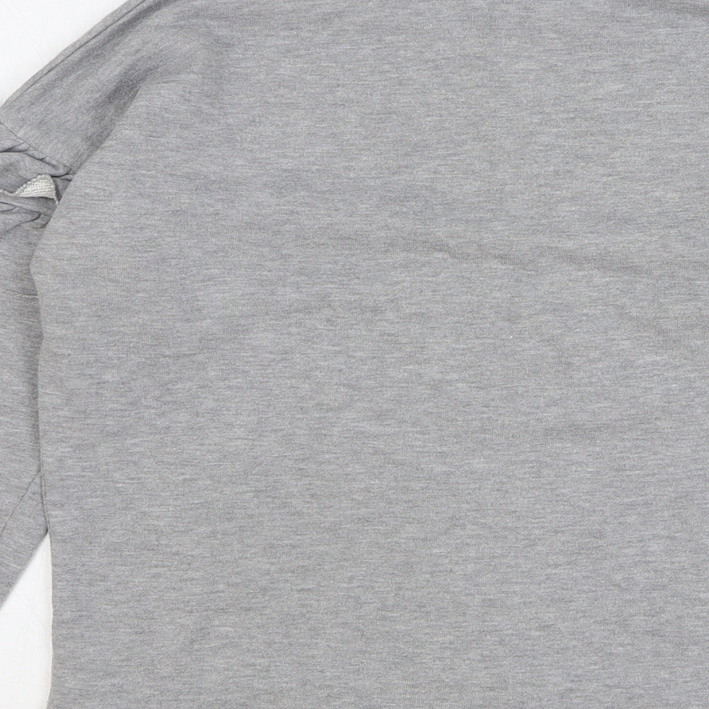 River Island Girls Grey Colourblock Polyester Pullover Sweatshirt Size 9-10 Years Pullover - Boston