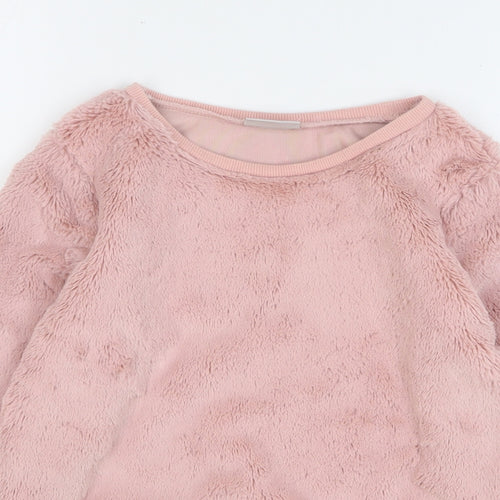 Matalan Girls Pink Polyester Pullover Sweatshirt Size 8-9 Years Pullover