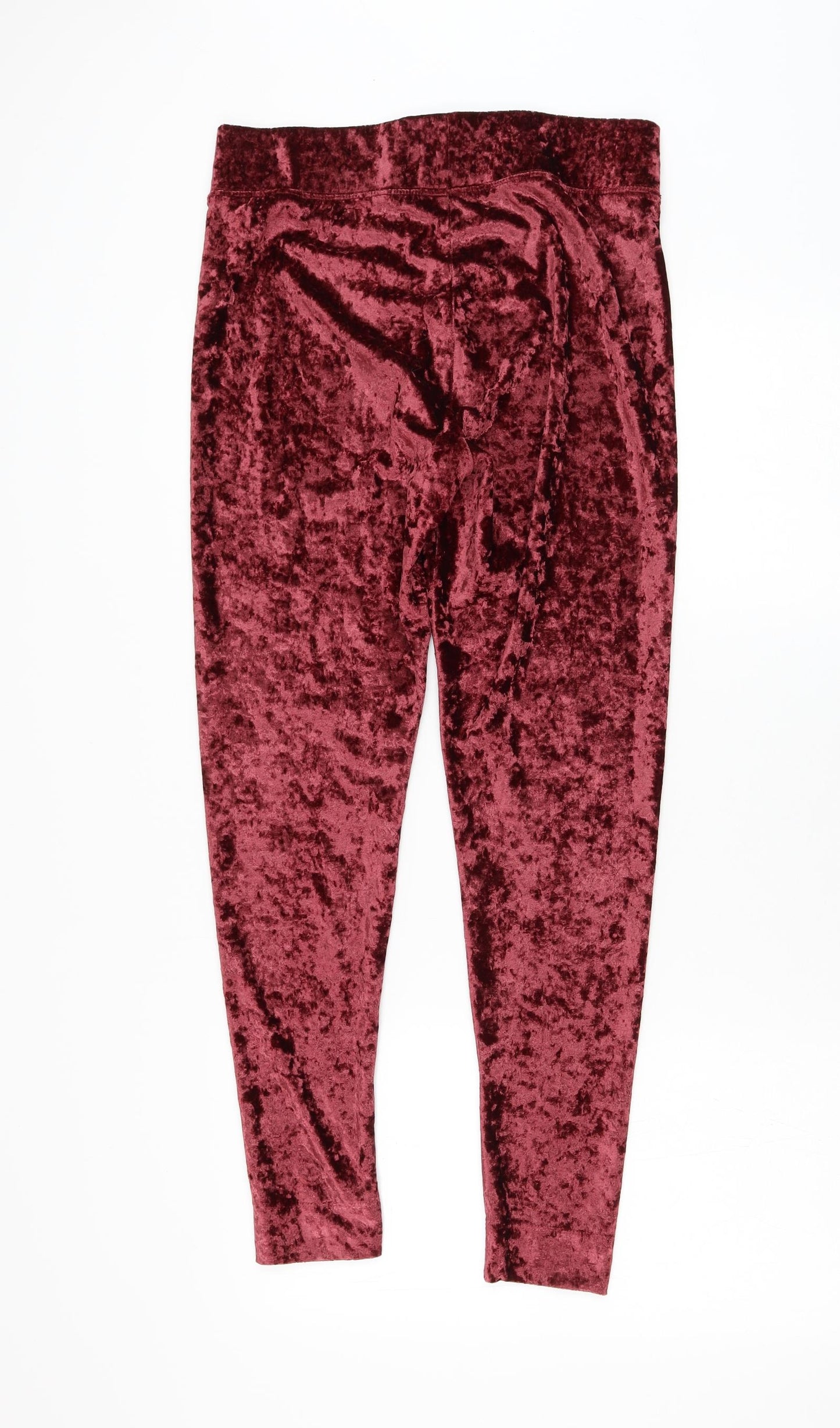 Marks and Spencer Womens Red Polyester Capri Leggings Size 12 L26 in