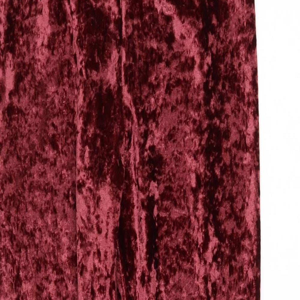 Marks and Spencer Womens Red Polyester Capri Leggings Size 12 L26 in