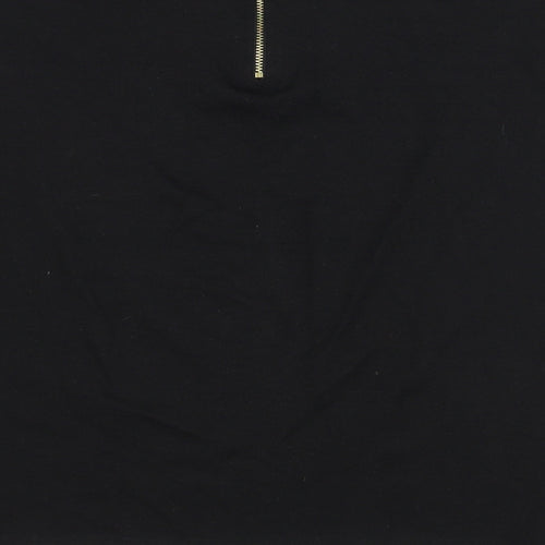 George Womens Black Polyester Straight & Pencil Skirt Size 14 Zip