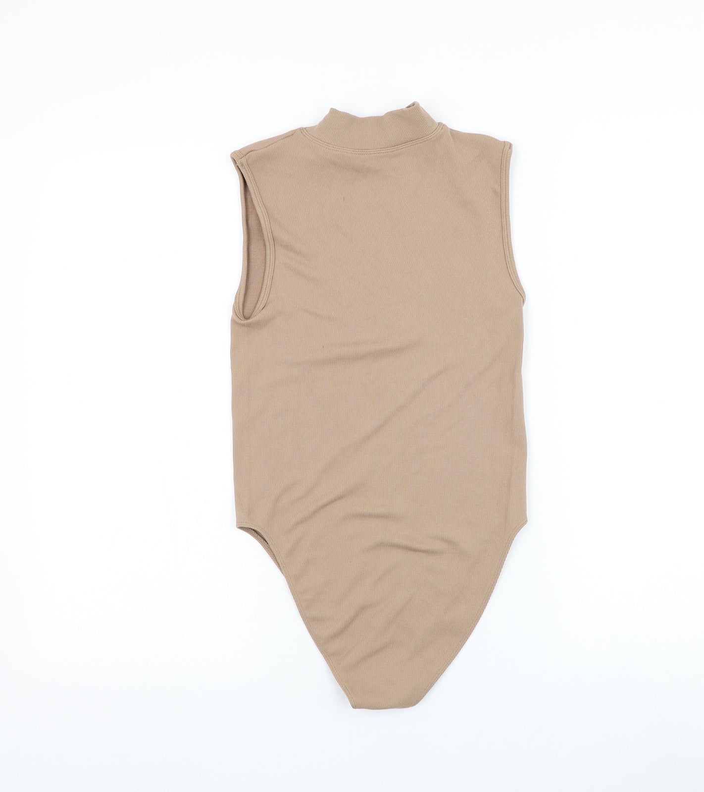 Primark Womens Brown Nylon Bodysuit One-Piece Size 10 Snap