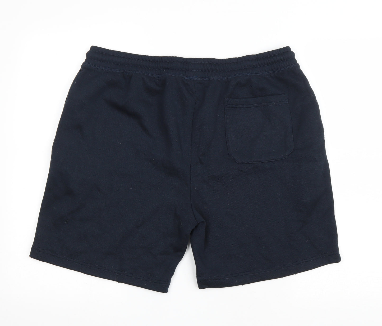 Cedar Wood State Mens Blue Polyester Sweat Shorts Size L L7 in Relaxed Drawstring