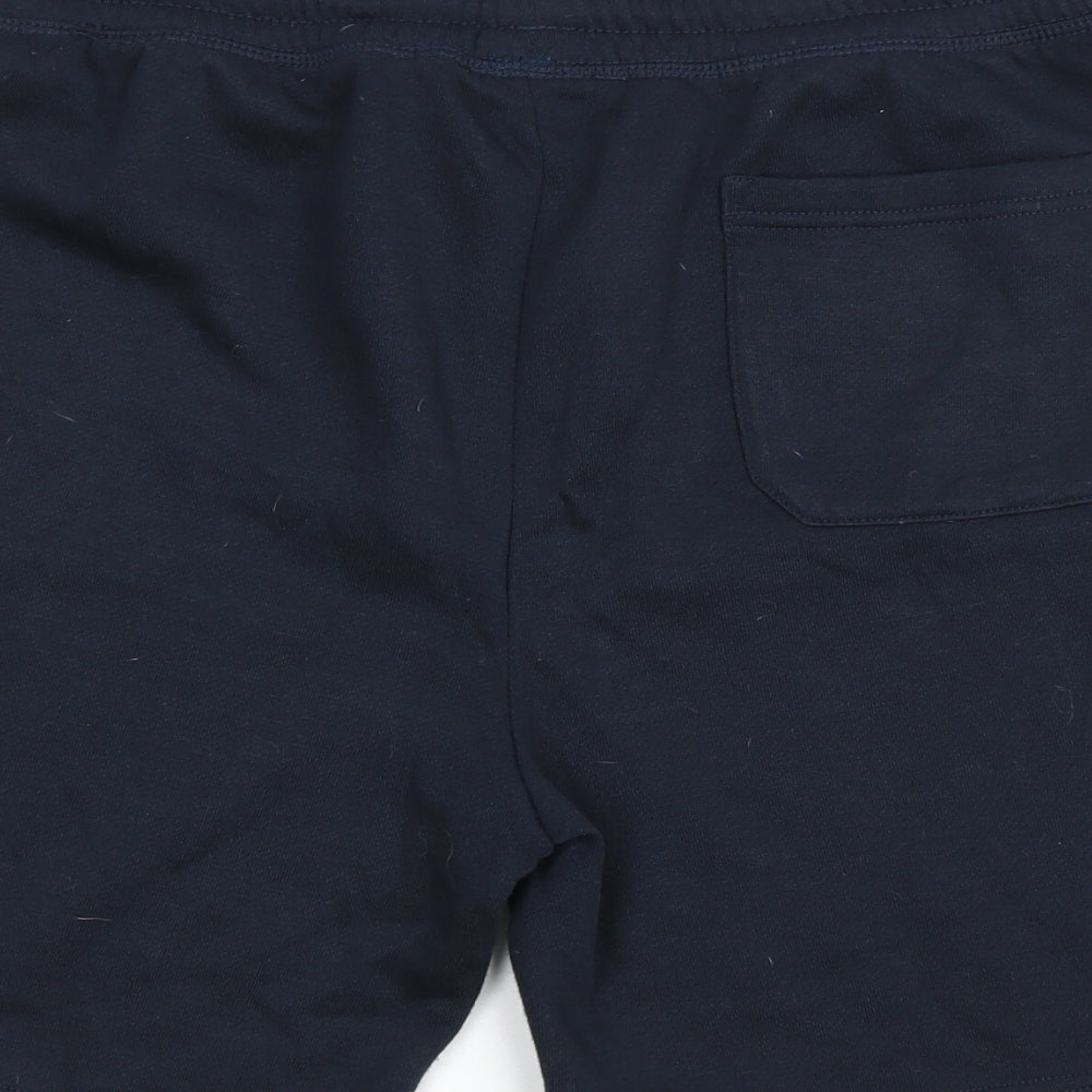 Cedar Wood State Mens Blue Polyester Sweat Shorts Size L L7 in Relaxed Drawstring