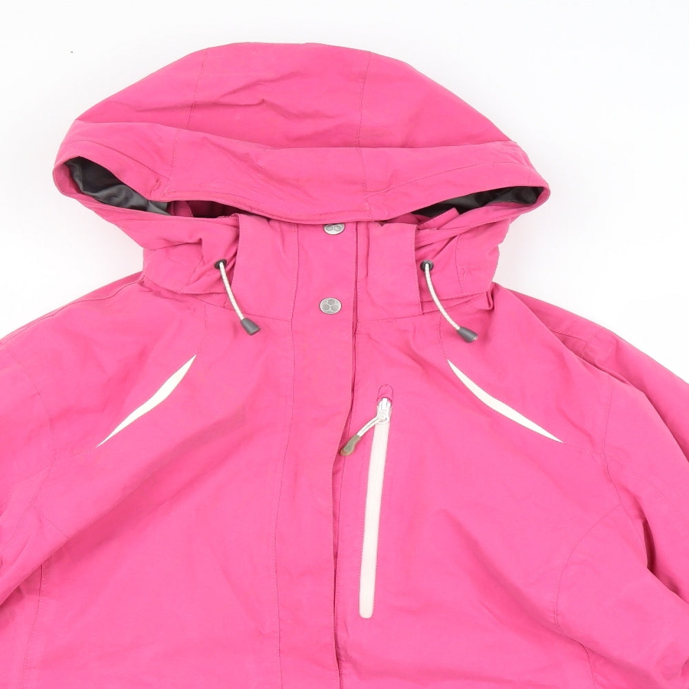 TOG24 Womens Pink Rain Coat Coat Size 20 Zip - Removable fleece inside