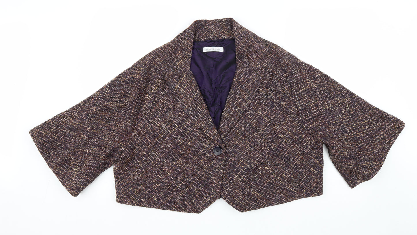 Windsmoor Womens Brown Jacket Size 20 Button
