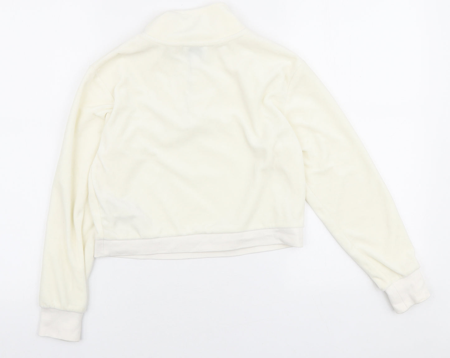 Juicy Couture Girls Ivory Polyester Pullover Sweatshirt Size 9-10 Years