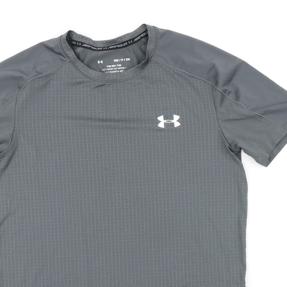 Umbro Womens Grey Polyester Basic T-Shirt Size S Round Neck