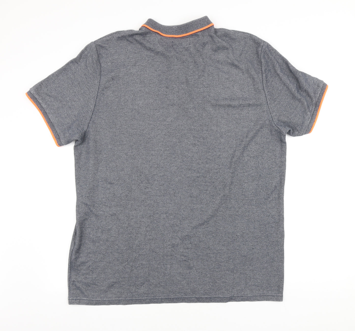 NEXT Mens Grey Polyester Polo Size XL Collared Button