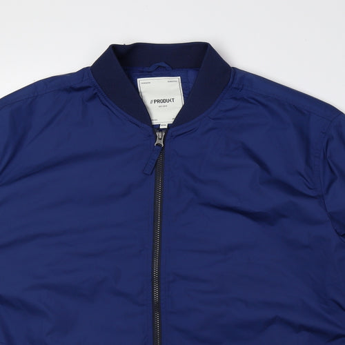 Produkt Mens Blue Bomber Jacket Jacket Size 52 Zip