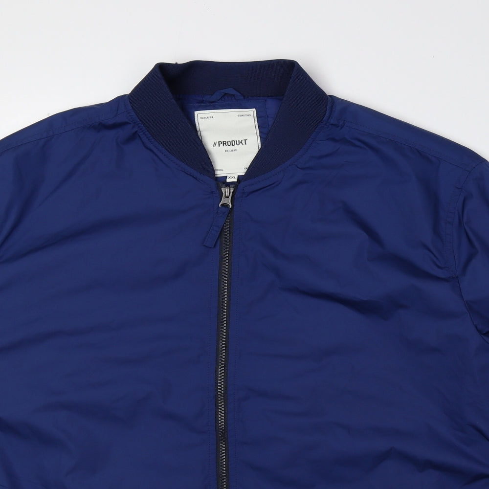 Produkt Mens Blue Bomber Jacket Jacket Size 52 Zip
