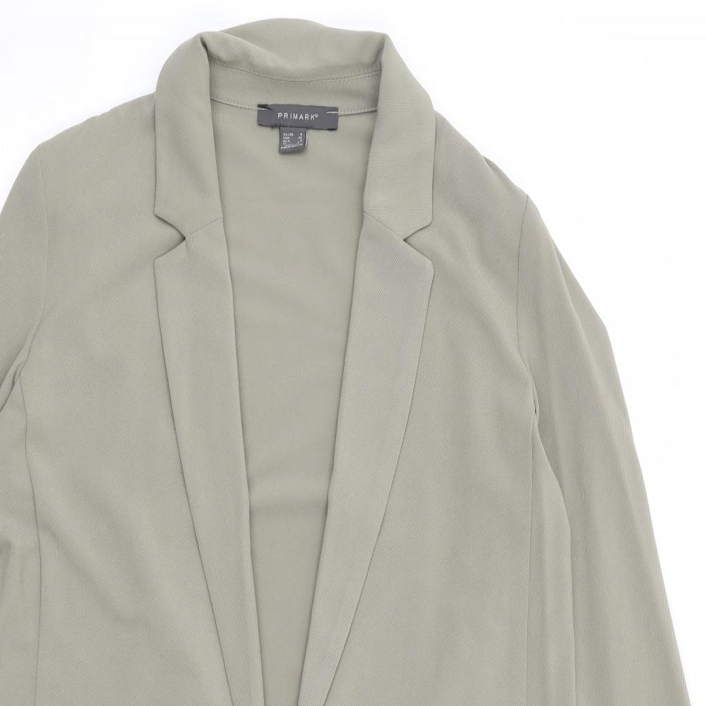 Primark Womens Green Jacket Blazer Size 8