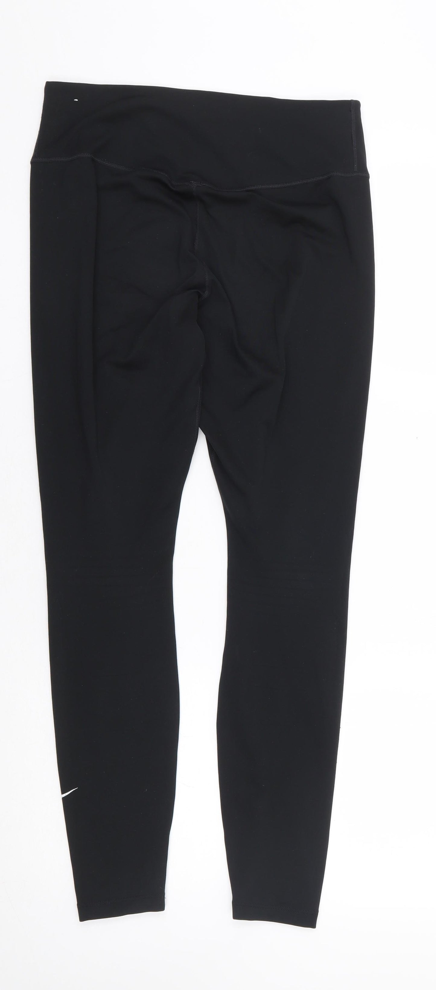 Nike Womens Black Polyester Compression Leggings Size M L27 in Regular Pullover