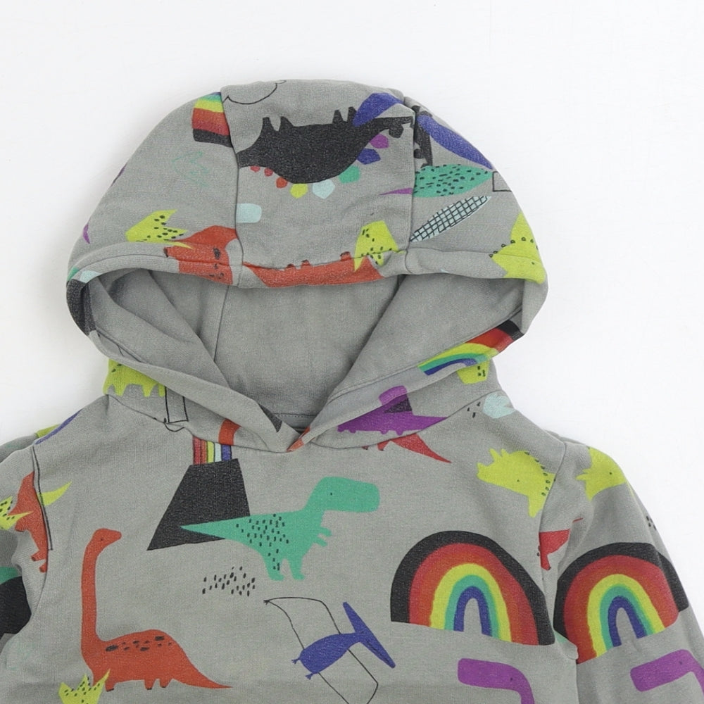 NEXT Baby Multicoloured Geometric 100% Cotton Pullover Jumper Size 18-24 Months Pullover - Dinosaur Rainbow