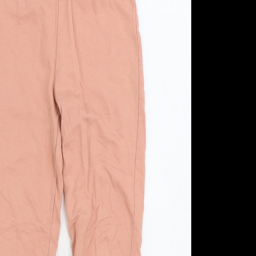 George Girls Pink Cotton Jogger Trousers Size 6-7 Years Regular Drawstring - Aristocats Marie