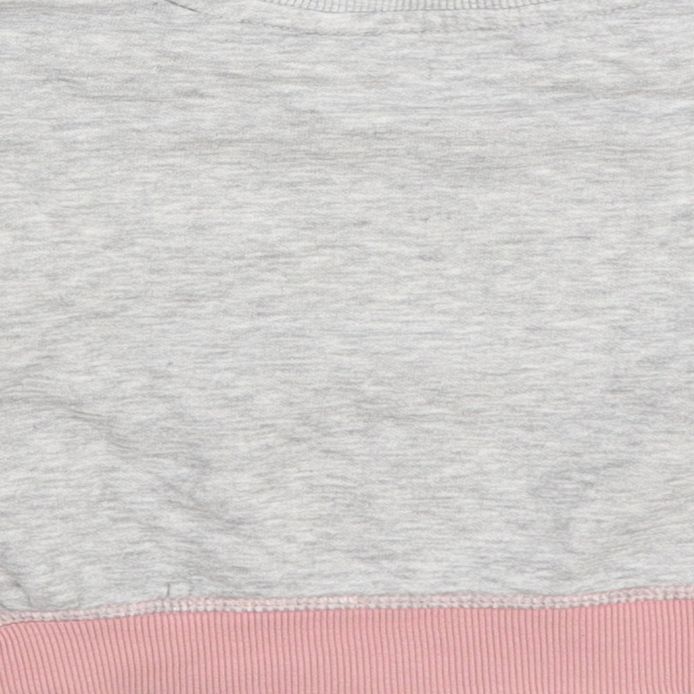 H&M Girls Grey Colourblock Cotton Pullover Sweatshirt Size 2-3 Years Pullover - Best Sister