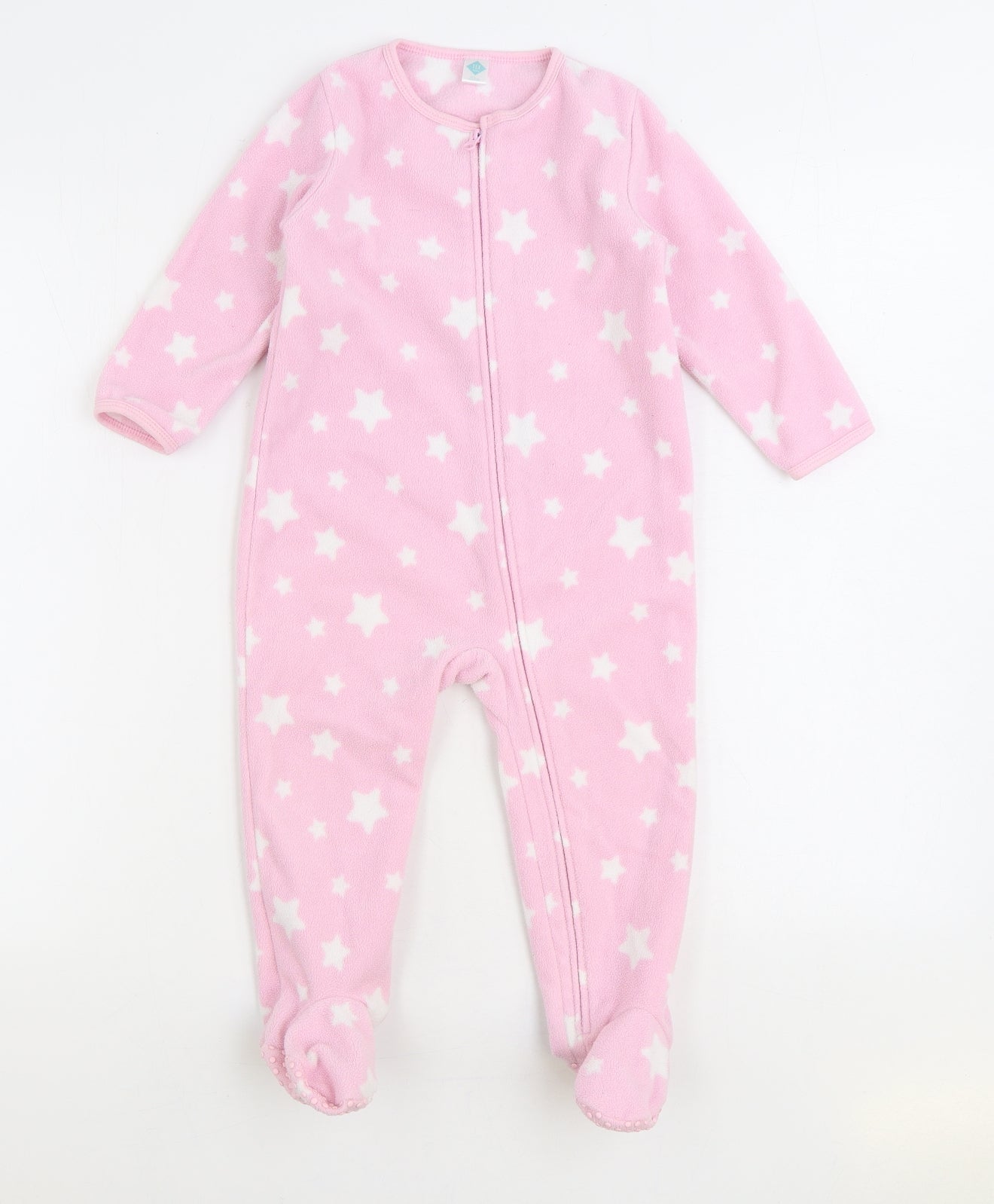 Tex Baby Girls Pink Geometric Polyester Top One Piece Size 2 Years Zip - Babygrow