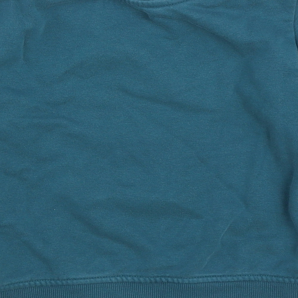 Dunnes Stores Boys Green Cotton Pullover Sweatshirt Size 2-3 Years Pullover - Robot
