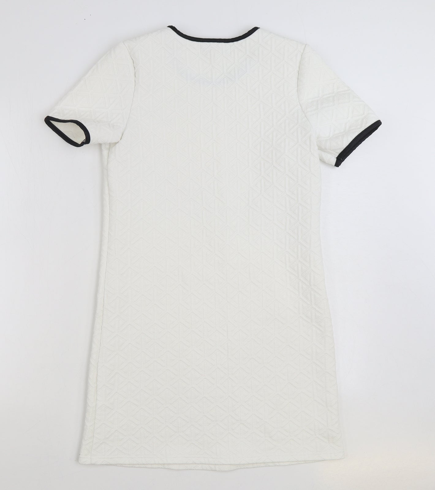 Cameo Rose Womens White Polyester Shift Size 12 Round Neck Pullover