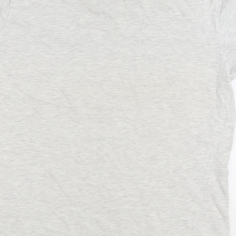 Tokyo Laundry Mens Grey Cotton T-Shirt Size M V-Neck