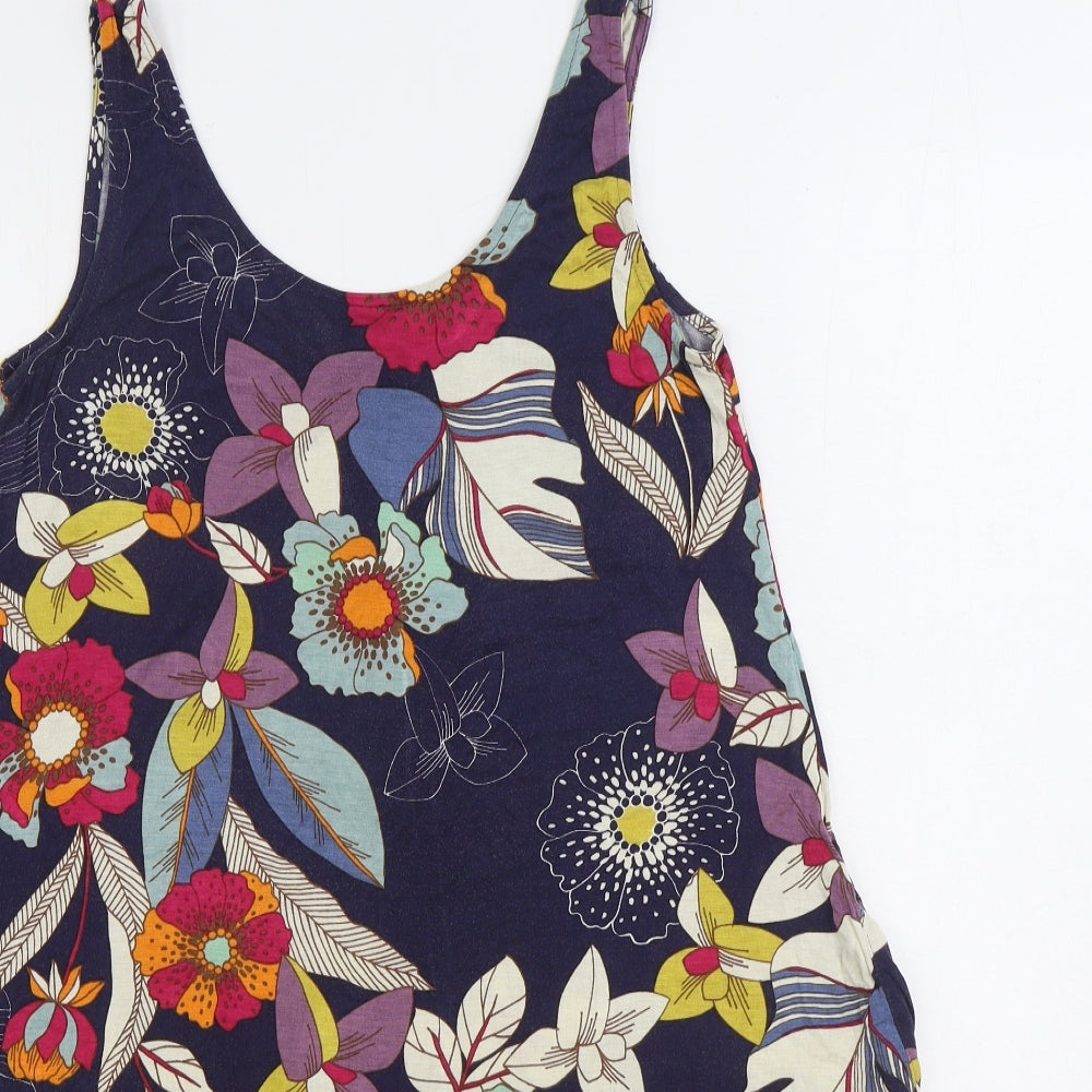 NEXT Womens Multicoloured Geometric Viscose Tank Dress Size 14 Scoop Neck Pullover