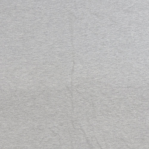 Originals Womens Grey Cotton Basic T-Shirt Size L Round Neck