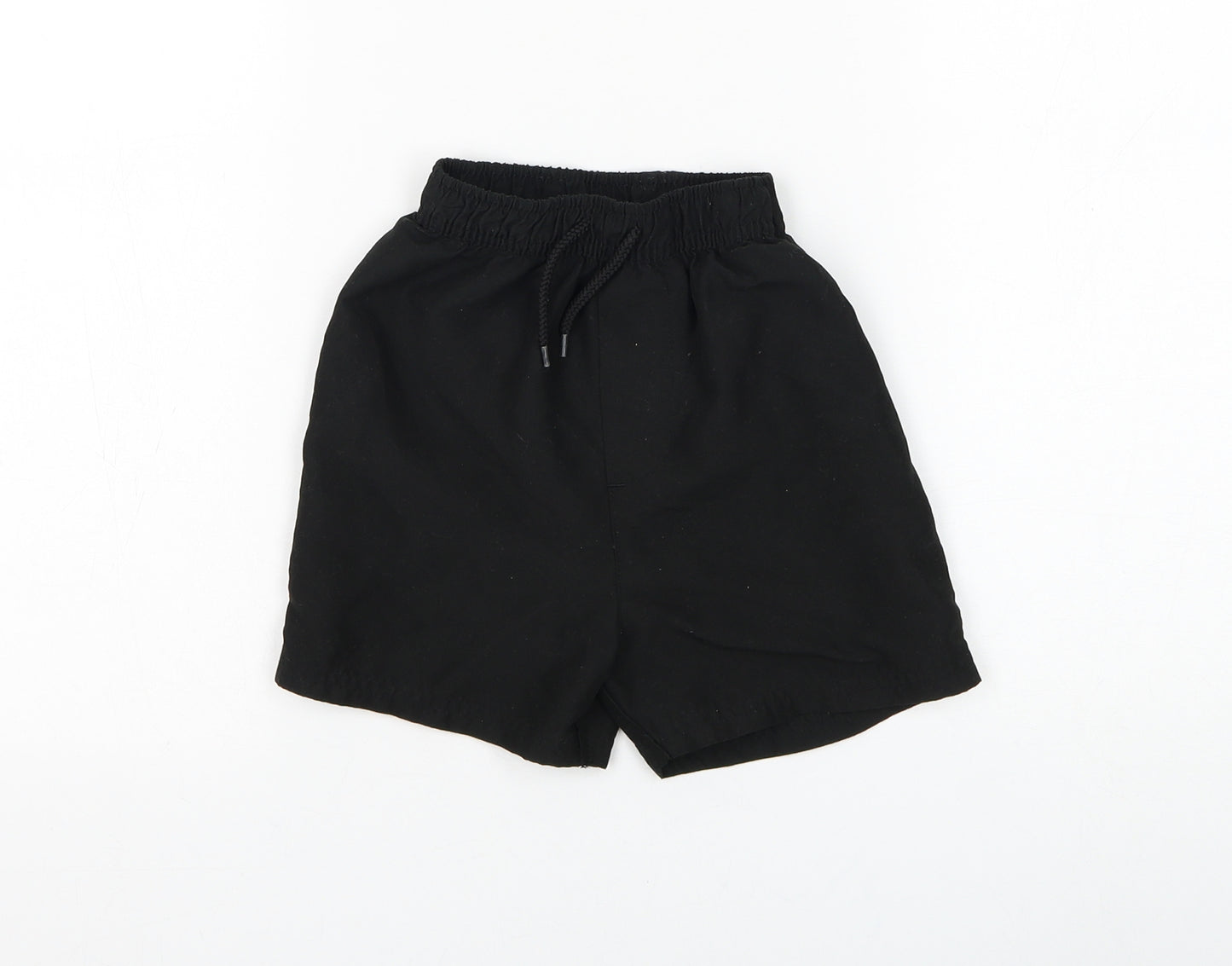 George Boys Black Polyester Sweat Shorts Size 5-6 Years Regular Drawstring - Swimwear