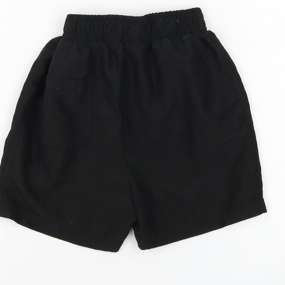 George Boys Black Polyester Sweat Shorts Size 5-6 Years Regular Drawstring - Swimwear