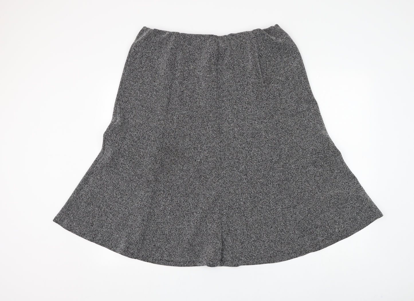 Marks and Spencer Womens Grey Polyester A-Line Skirt Size 20